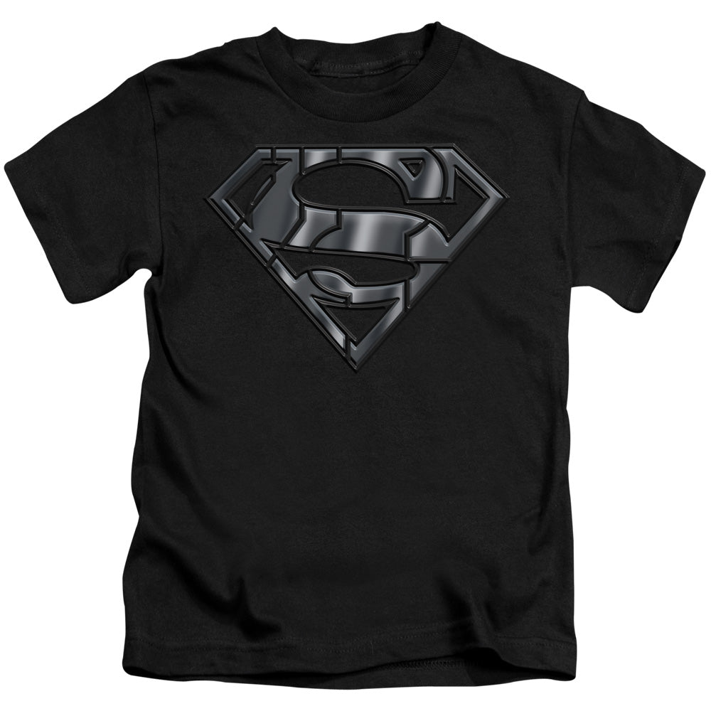 Superman Mech Shield Juvenile Kids Youth T Shirt Black