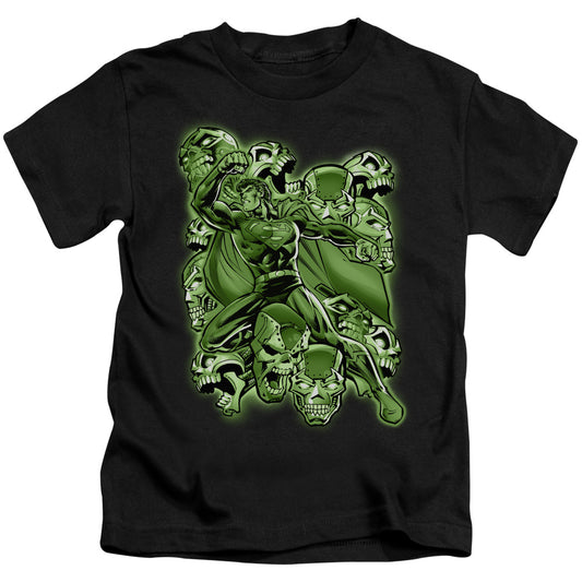 Superman Metallo Mayhem Juvenile Kids Youth T Shirt Black