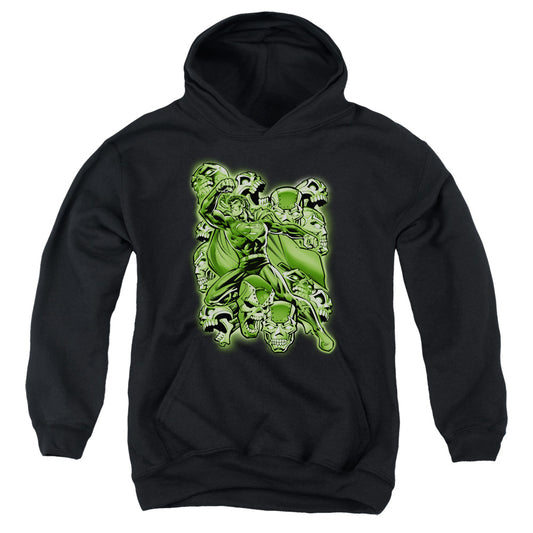 Superman Metallo Mayhem Kids Youth Hoodie Black