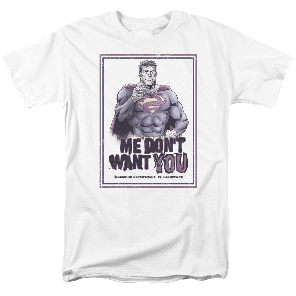 Superman Dont Want You Mens T Shirt White