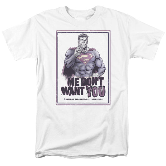 Superman Dont Want You Mens T Shirt White