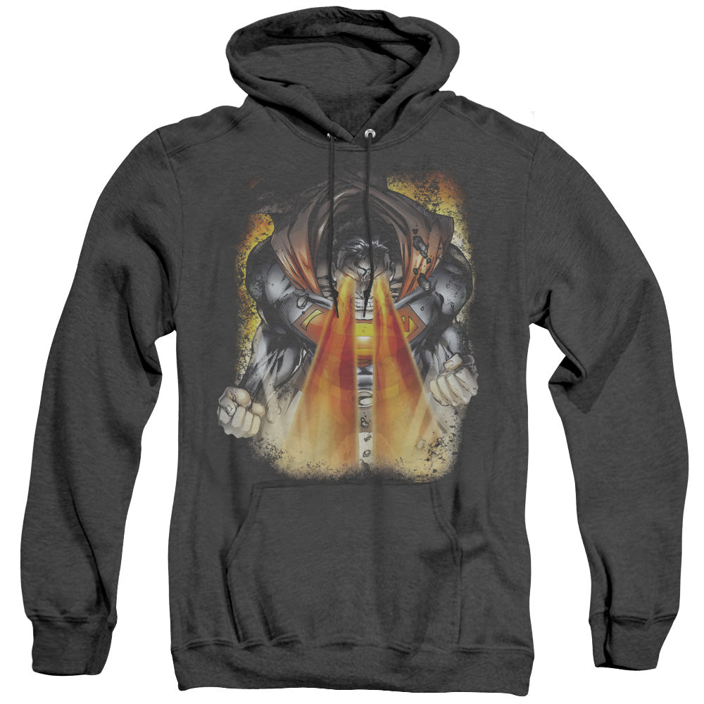 Superman Cover 218 Mens Heather Hoodie Black