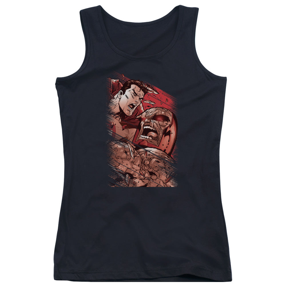 Superman Supes Vs Darkseid Womens Tank Top Shirt Black