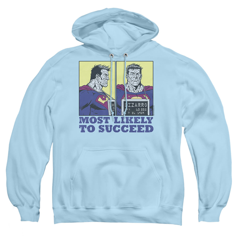 Superman Most Likely Mens Hoodie Light Blue