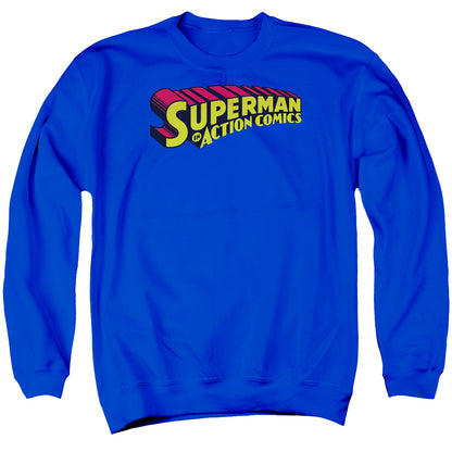 Superman Superman In Mens Crewneck Sweatshirt Royal Blue