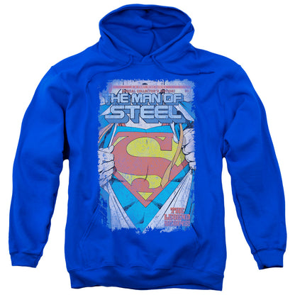 Superman Legendary Mens Hoodie Royal Blue