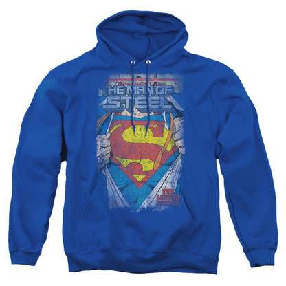 Superman Legendary Mens Hoodie Royal Blue