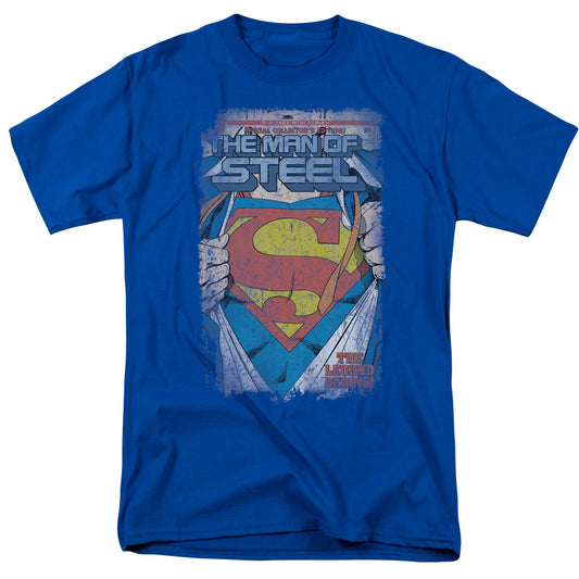 Superman Legendary Mens T Shirt Royal Blue