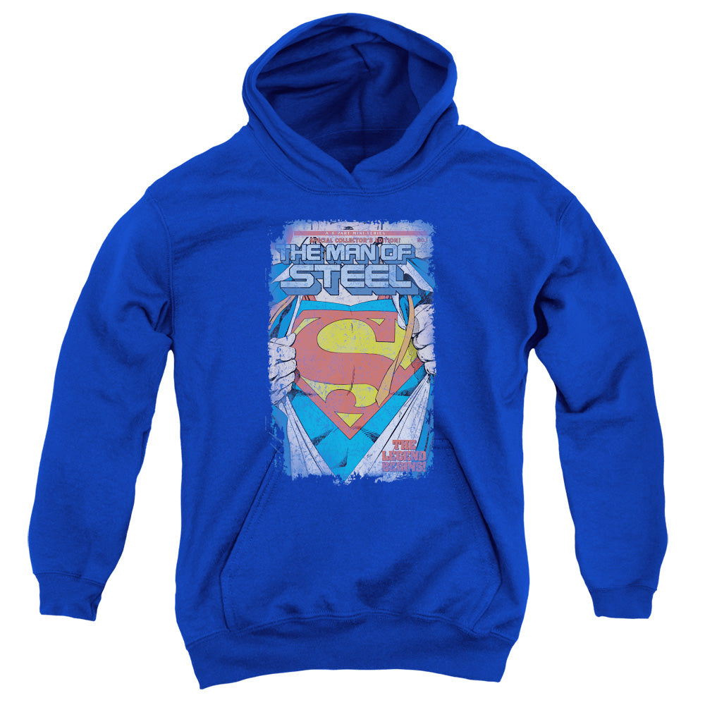 Superman Legendary Kids Youth Hoodie Royal