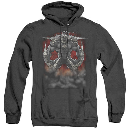 Superman Doomsday Dust Mens Heather Hoodie Black