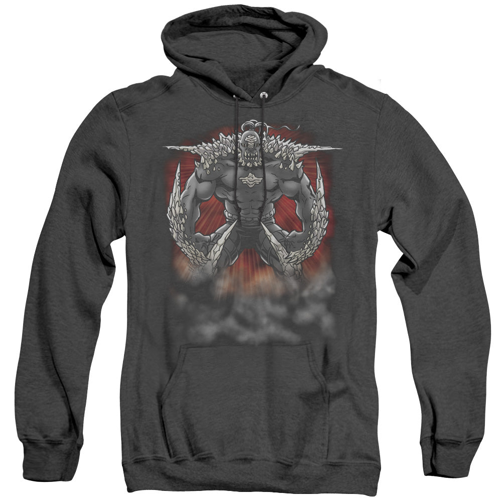 Superman Doomsday Dust Heather Mens Hoodie Black