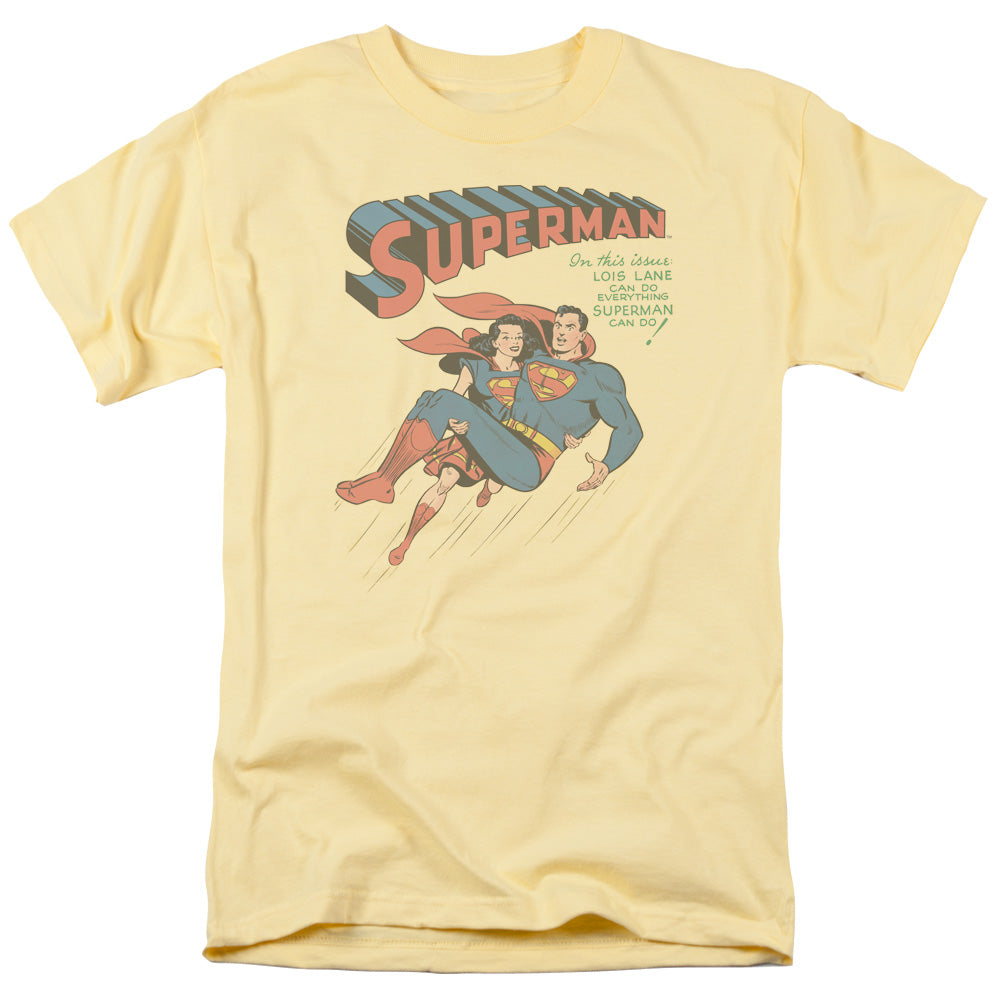 Superman #57 Cover Mens T Shirt Yellow