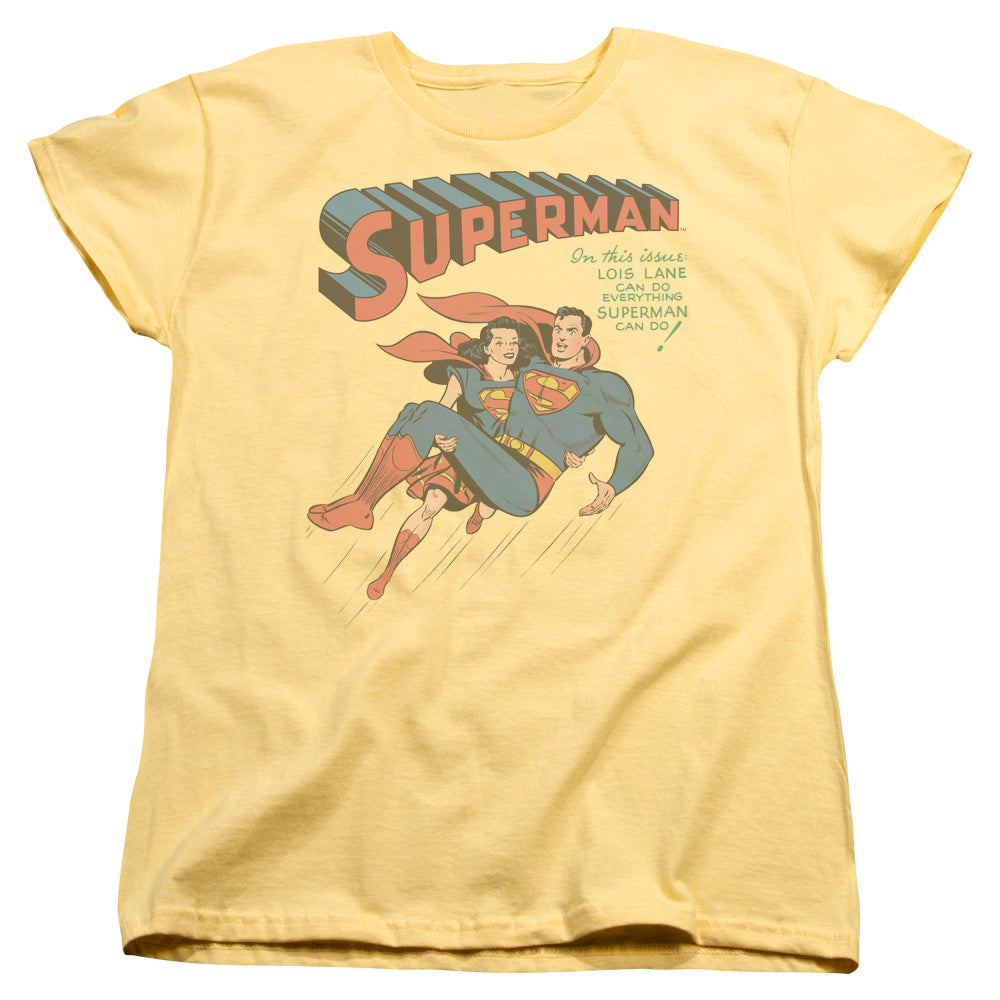 Superman #57 Cover Womens T Shirt Banana