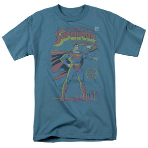 Superman Adventures Of Superman #424 Cover Mens T Shirt Slate