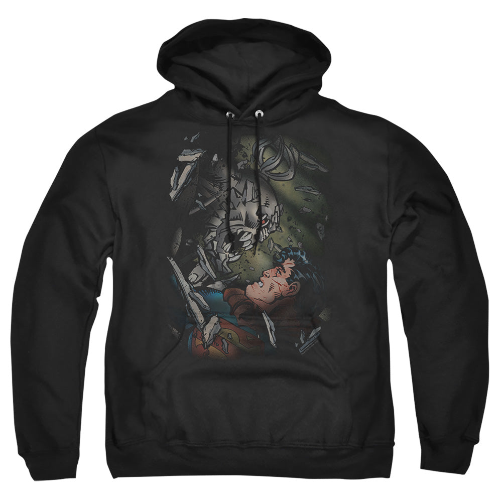 Superman Epic Battle Mens Hoodie Black