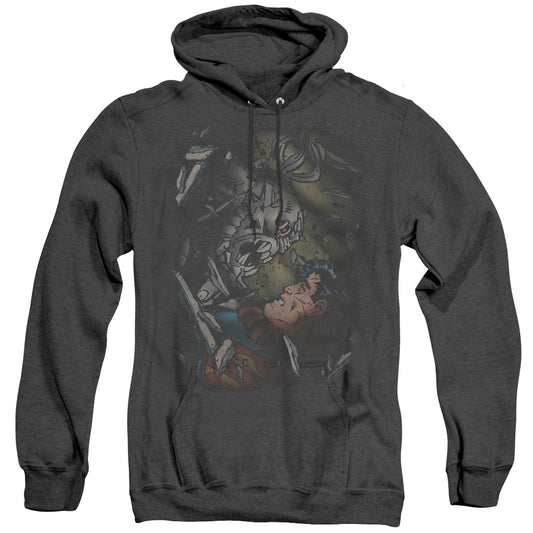 Superman Epic Battle Heather Mens Hoodie Black