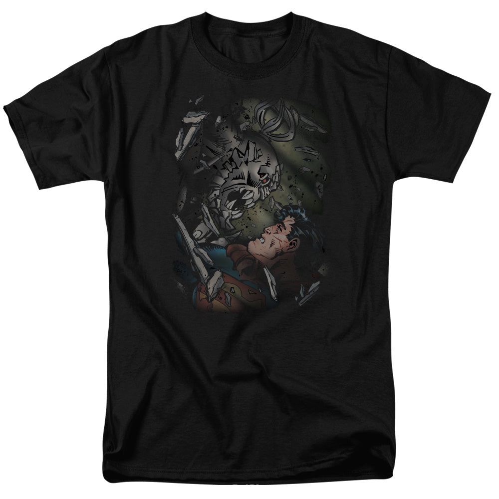 Superman Epic Battle Mens T Shirt Black