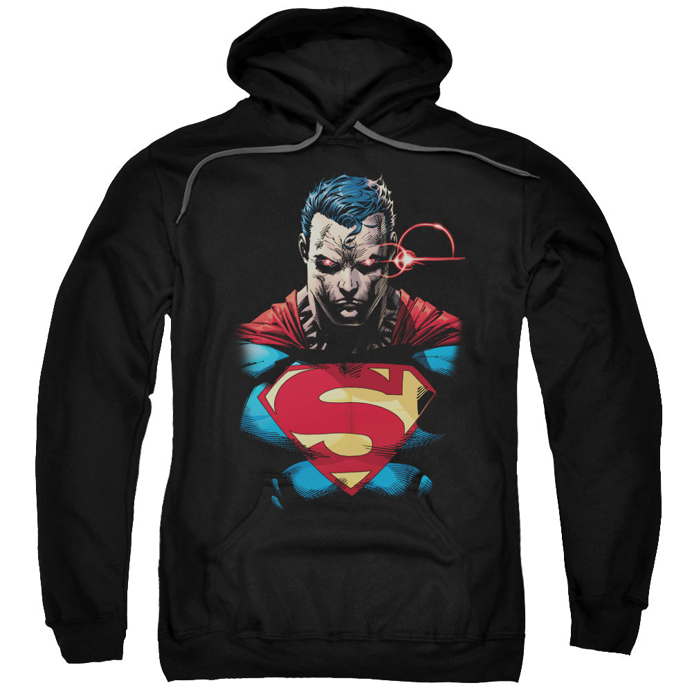 Superman Displeased Mens Hoodie Black