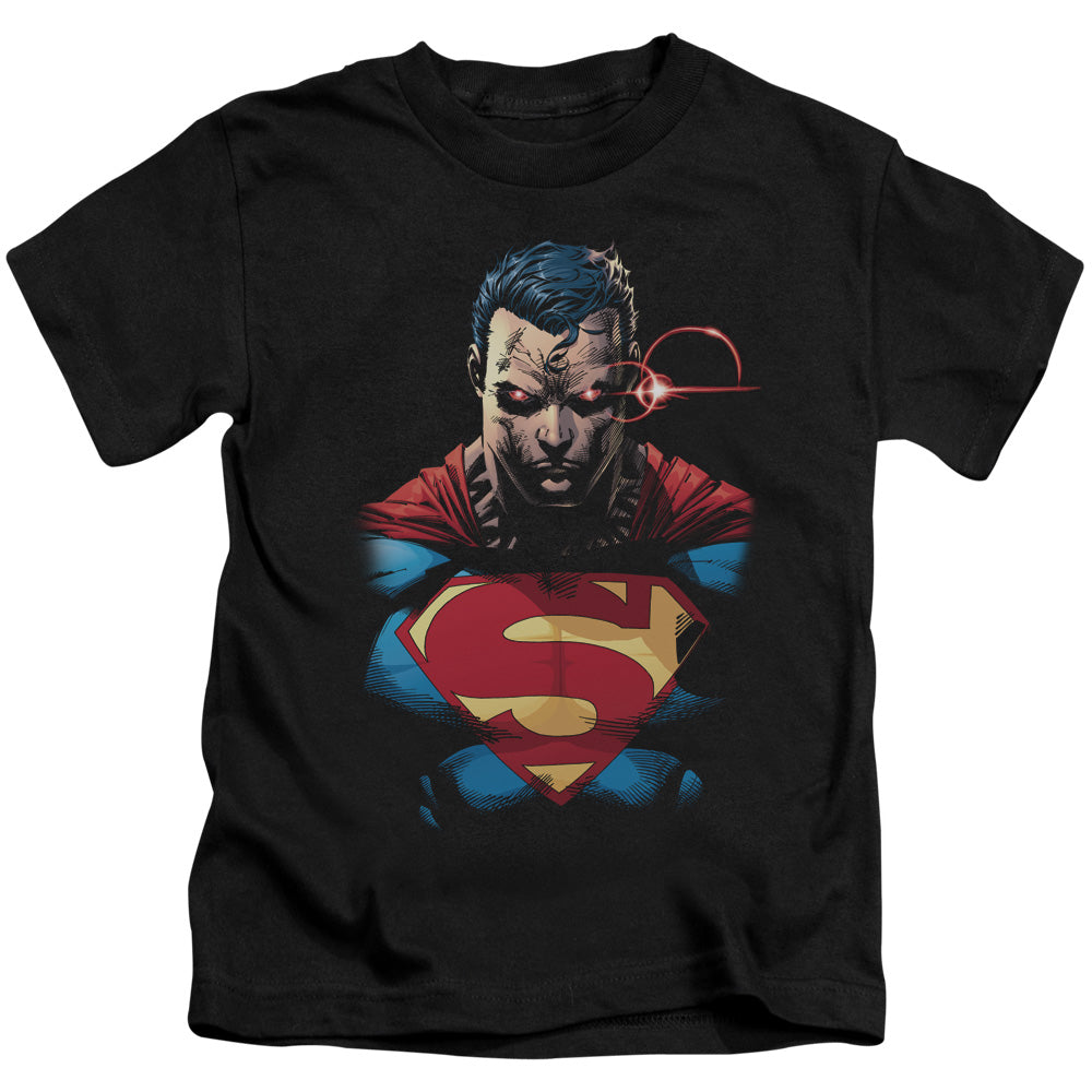 Superman Displeased Juvenile Kids Youth T Shirt Black