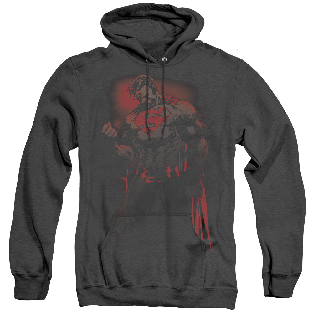 Superman Red Son Heather Mens Hoodie Black