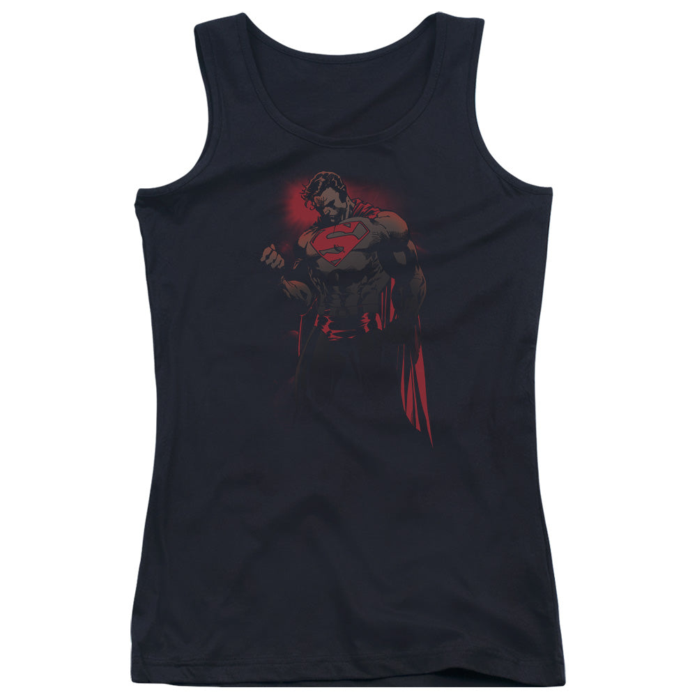 Superman Red Son Womens Tank Top Shirt Black