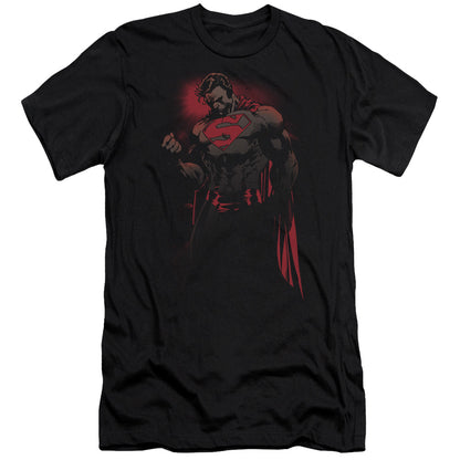 Superman Red Son Premium Bella Canvas Slim Fit Mens T Shirt Black