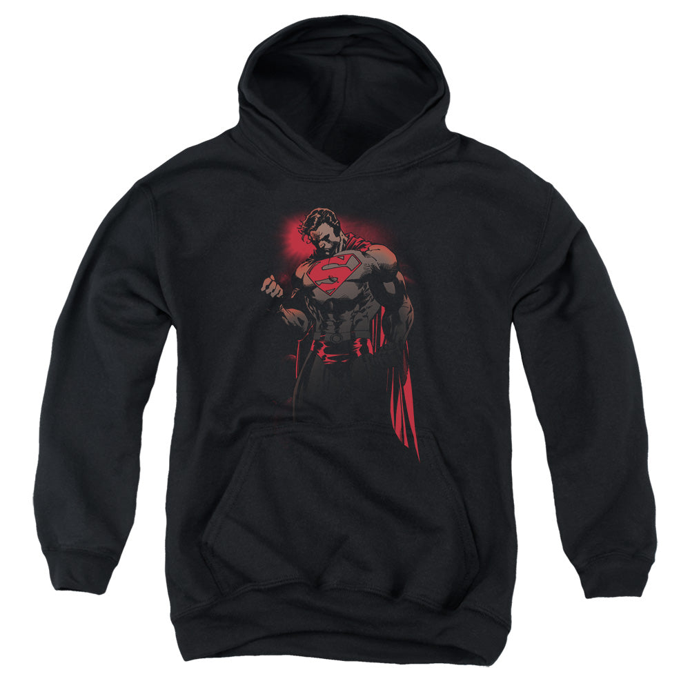 Superman Red Son Kids Youth Hoodie Black