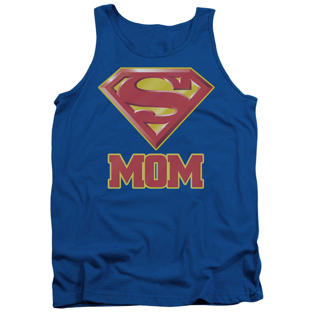 Superman Super Mom Mens Tank Top Shirt Royal Blue