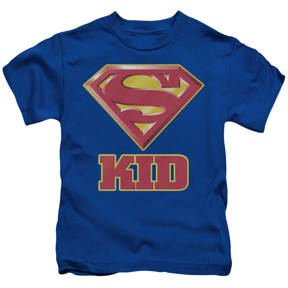 Superman Super Kid Juvenile Kids Youth T Shirt Royal Blue