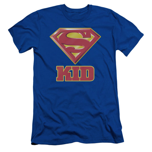 Superman Super Kid Slim Fit Mens T Shirt Royal Blue