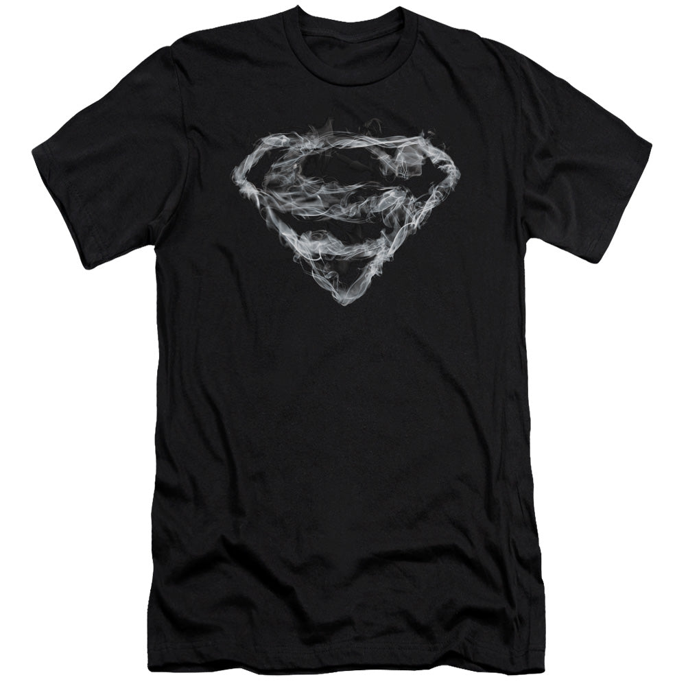 Superman Oking Shield Slim Fit Mens T Shirt Black