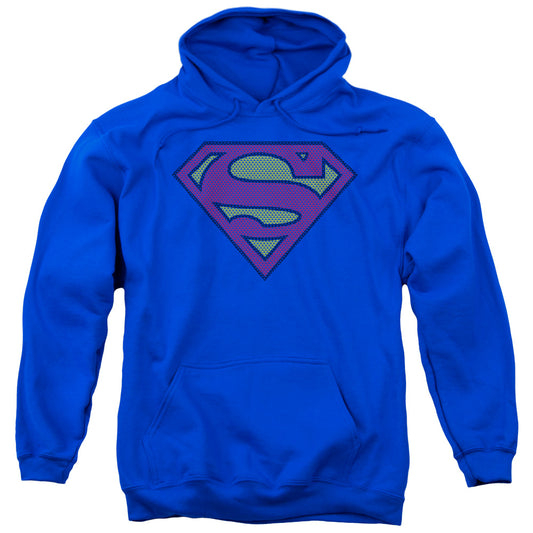 Superman Little Logos Mens Hoodie Royal Blue