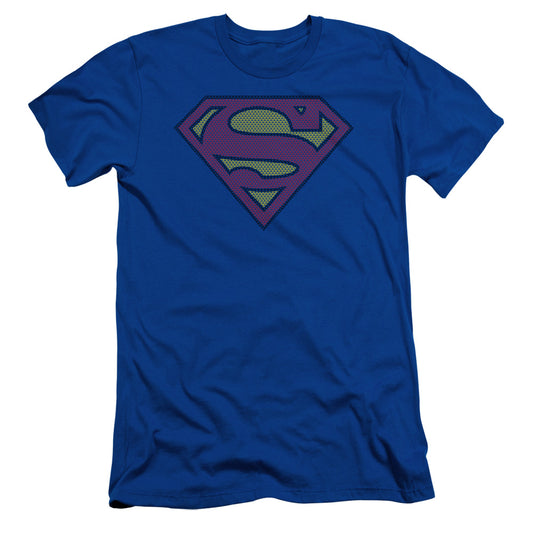 Superman Little Logos Slim Fit Mens T Shirt Royal Blue