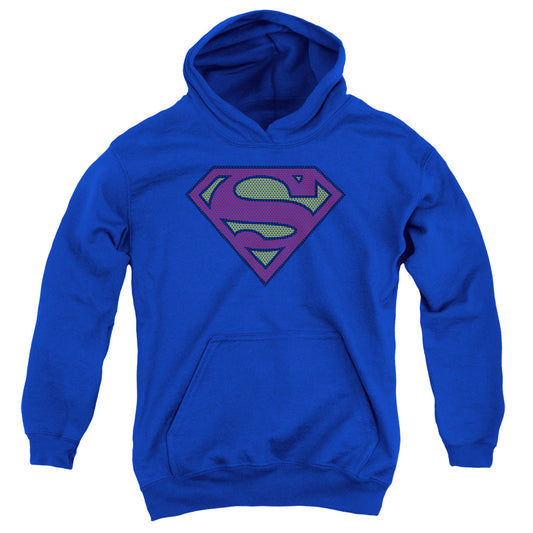 Superman Little Logos Kids Youth Hoodie Royal