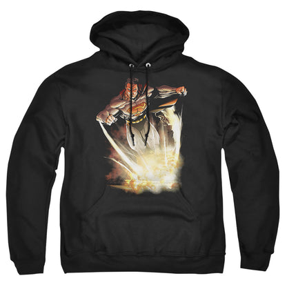 Superman Explosive Mens Hoodie Black