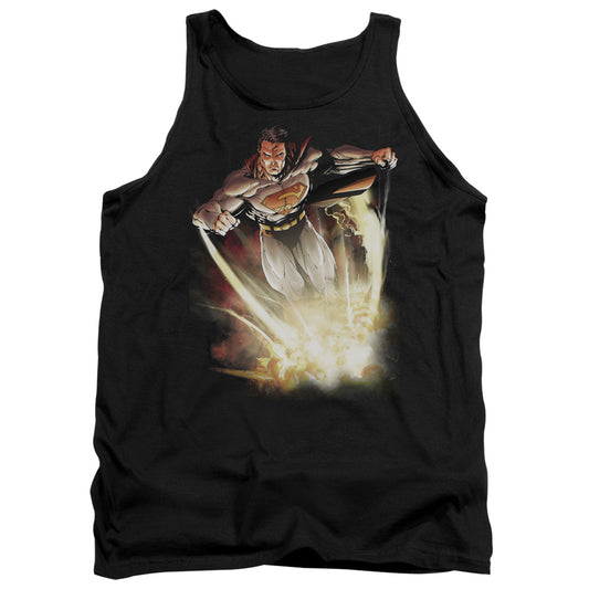 Superman Explosive Mens Tank Top Shirt Black