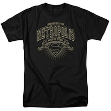 Load image into Gallery viewer, Superman University Of Metropolis Mens T Shirt Black