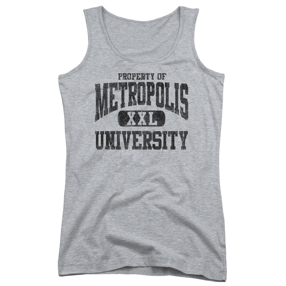 Superman Property Of Mu Womens Tank Top Shirt Athletic Heather