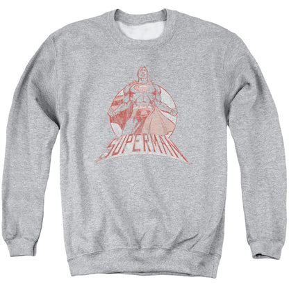 Superman Super Bad Mens Crewneck Sweatshirt Athletic Heather