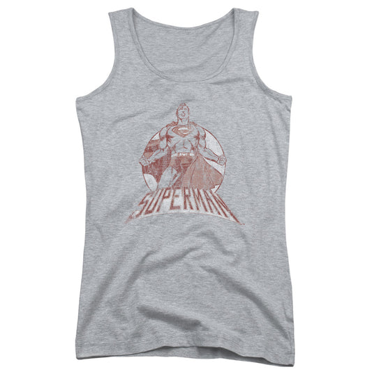 Superman Super Bad Womens Tank Top Shirt Athletic Heather