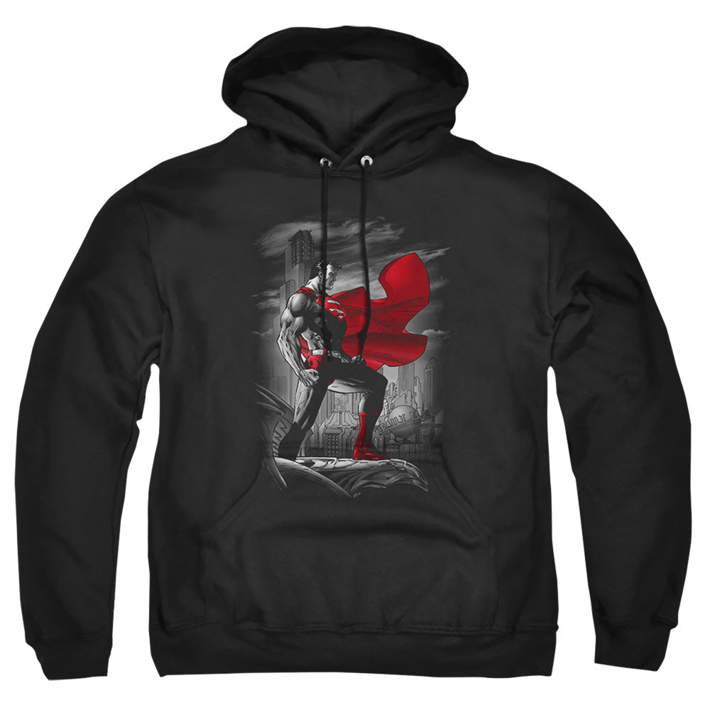 Superman Metropolis Guardian Mens Hoodie Black