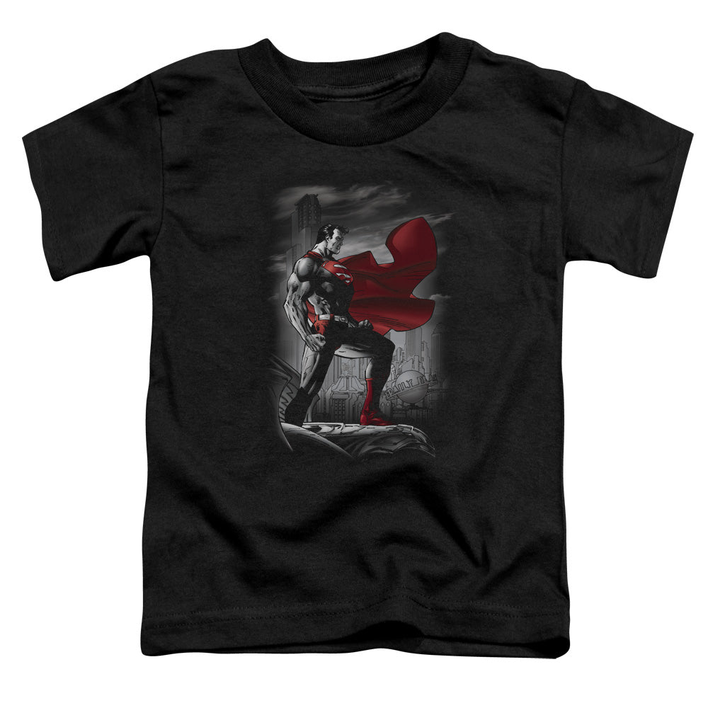 Superman Metropolis Guardian Toddler Kids Youth T Shirt Black