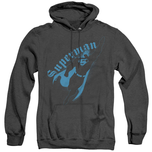 Superman Darkness Mens Heather Hoodie Black