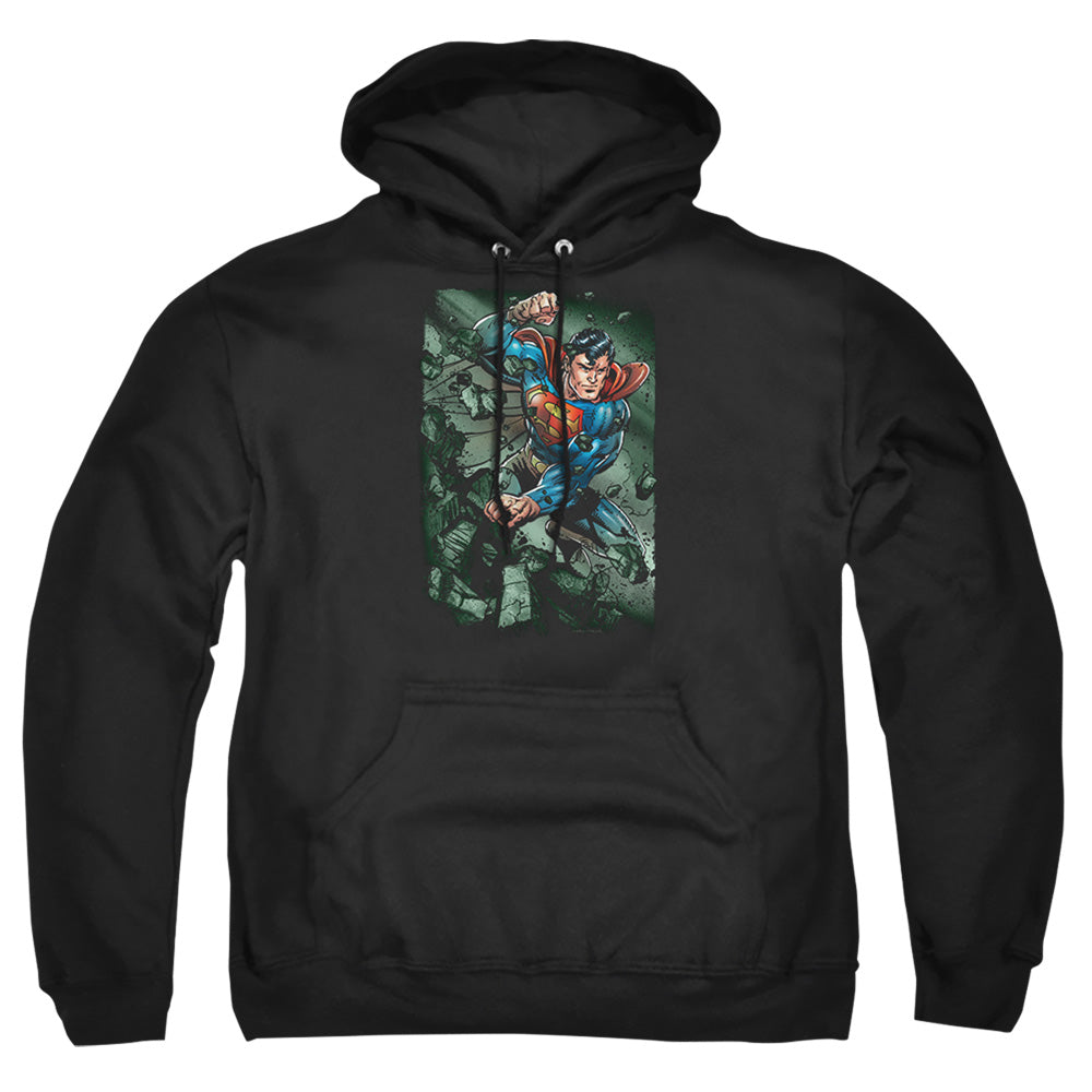 Superman Indestructible Mens Hoodie Black