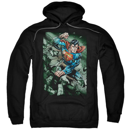 Superman Indestructible Mens Hoodie Black