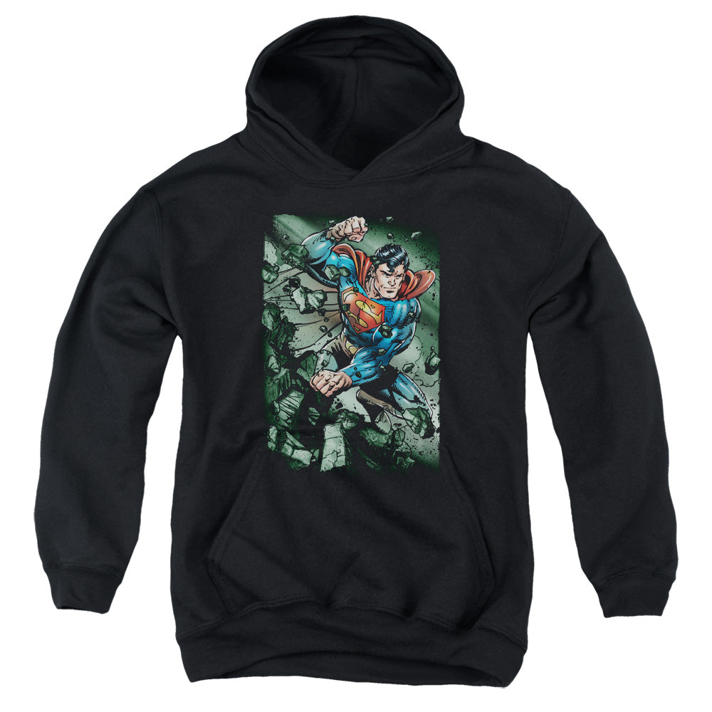 Superman Indestructible Kids Youth Hoodie Black