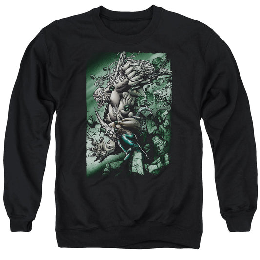 Superman Doomsday Destruction Mens Crewneck Sweatshirt Black