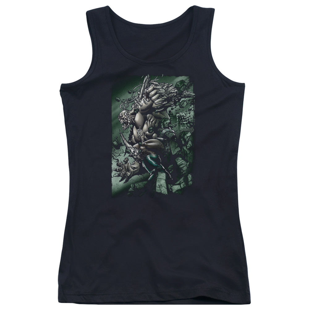 Superman Doomsday Destruction Womens Tank Top Shirt Black