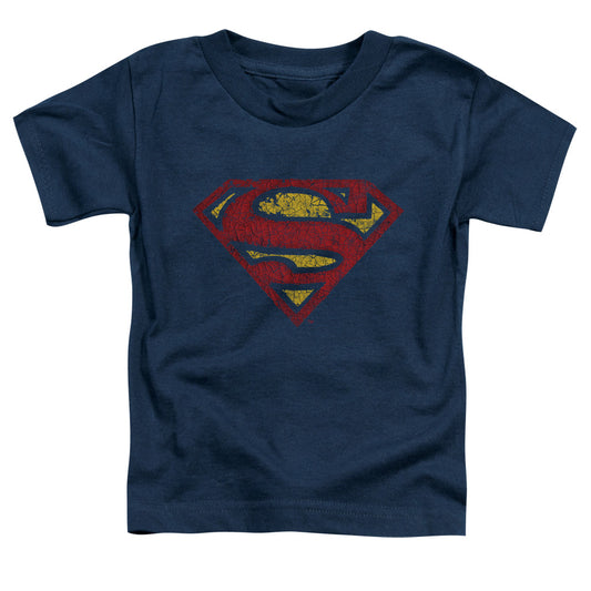 Superman Crackle S Toddler Kids Youth T Shirt Navy