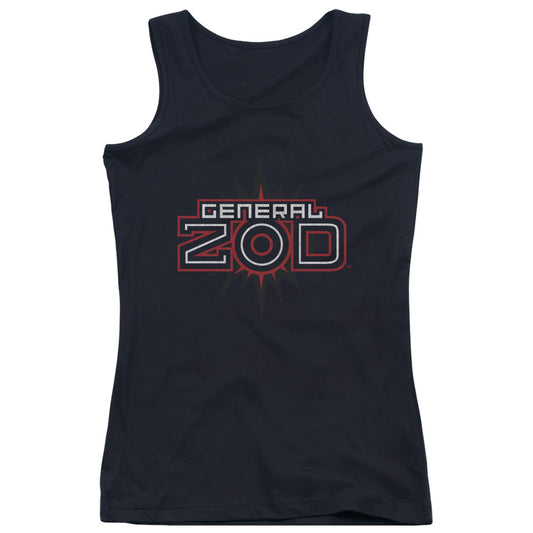 Superman Zod Logo Womens Tank Top Shirt Black